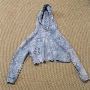 BN | Blue Tie-Dye Cropped Hoodie